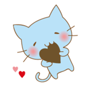 my blue cat sticker #13865989