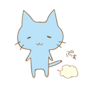 my blue cat sticker #13866004