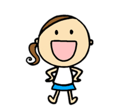 30 months lovely girl sticker #13866332