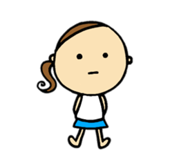 30 months lovely girl sticker #13866339