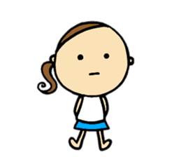 30 months lovely girl sticker #13866339