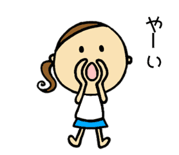 30 months lovely girl sticker #13866340