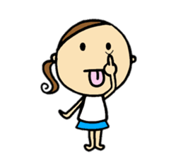 30 months lovely girl sticker #13866341