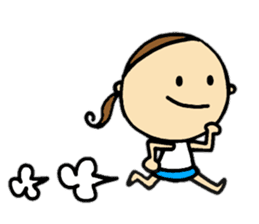 30 months lovely girl sticker #13866342