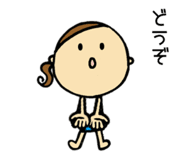 30 months lovely girl sticker #13866347