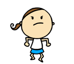 30 months lovely girl sticker #13866352