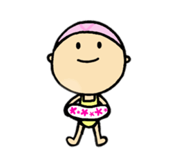 30 months lovely girl sticker #13866354