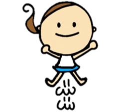 30 months lovely girl sticker #13866355