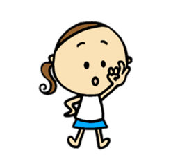 30 months lovely girl sticker #13866356