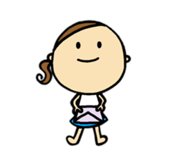 30 months lovely girl sticker #13866358