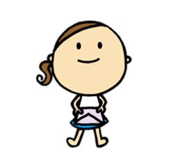 30 months lovely girl sticker #13866358