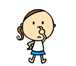 30 months lovely girl sticker #13866360