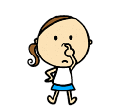 30 months lovely girl sticker #13866360