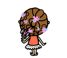 30 months lovely girl sticker #13866361