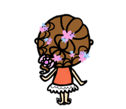 30 months lovely girl sticker #13866361