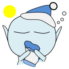 Alien in Hiroshima sticker #13866399