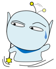 Alien in Hiroshima sticker #13866409