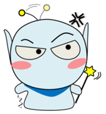 Alien in Hiroshima sticker #13866410