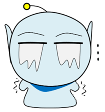 Alien in Hiroshima sticker #13866413