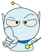 Alien in Hiroshima sticker #13866415