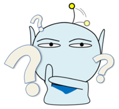 Alien in Hiroshima sticker #13866416