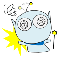 Alien in Hiroshima sticker #13866417