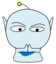 Alien in Hiroshima sticker #13866418