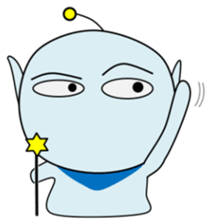 Alien in Hiroshima sticker #13866421