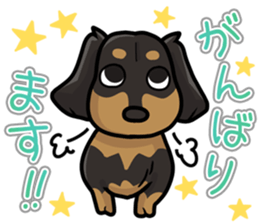 I Love Dachshund (Black Tan2) sticker #13867041