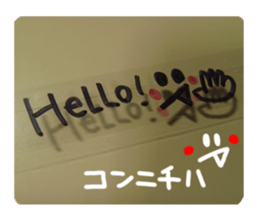 Reaction of a tape. sticker #13868214