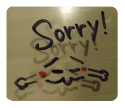 Reaction of a tape. sticker #13868230