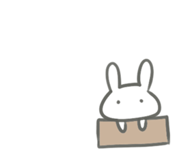 rabbit in Boxed sticker #13868383