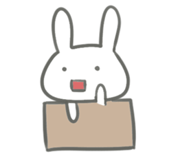 rabbit in Boxed sticker #13868395