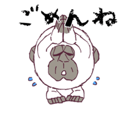 Round gorilla sticker #13868526