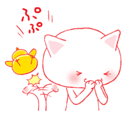 CAT with chick sticker #13868928