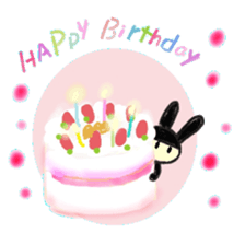 Words of the rabbit that a heart warms sticker #13869251