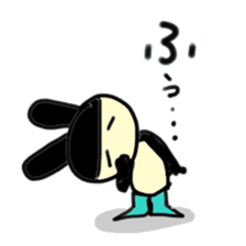 Words of the rabbit that a heart warms sticker #13869259