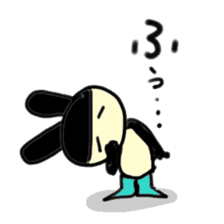 Words of the rabbit that a heart warms sticker #13869259