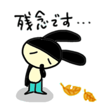 Words of the rabbit that a heart warms sticker #13869260