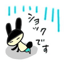 Words of the rabbit that a heart warms sticker #13869261