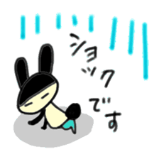 Words of the rabbit that a heart warms sticker #13869261