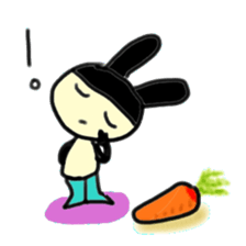 Words of the rabbit that a heart warms sticker #13869264