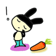 Words of the rabbit that a heart warms sticker #13869264