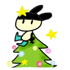 Words of the rabbit that a heart warms sticker #13869267