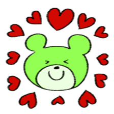 Cute bear in Indonesian and Japanese sticker #13869286