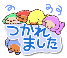 Colorful toy poodle. sticker #13869767