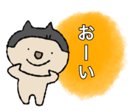 sticker of the bobbed hair cat sticker #13869821