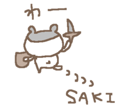 Saki cute bear stickers! sticker #13870641