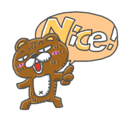 chissai KUMA English sticker #13871399