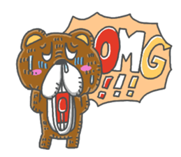 chissai KUMA English sticker #13871411